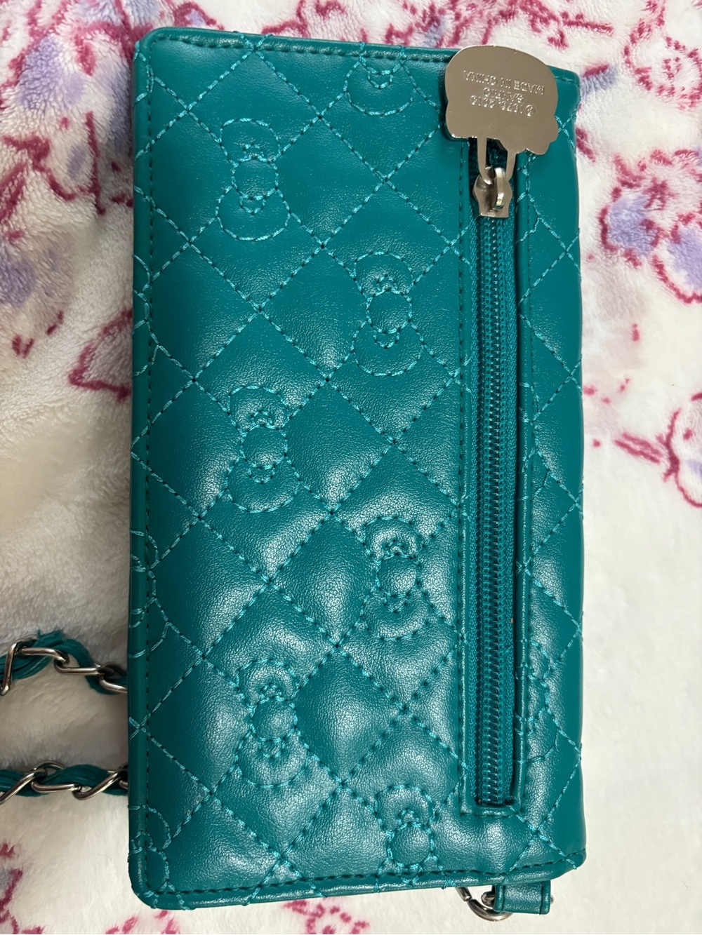 Teal Colour Hello Kitty ✨ Clutch Purse - Picture 2 of 8